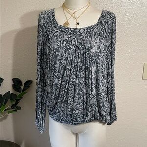 Free people print top